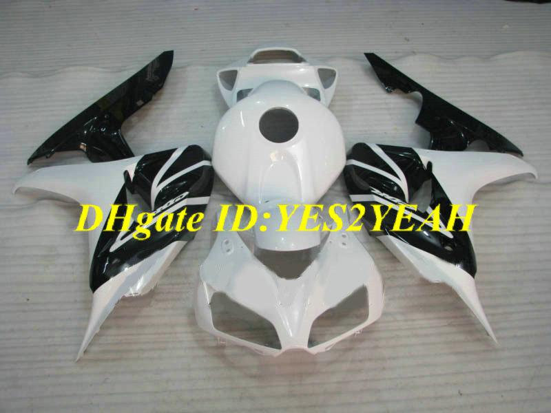 Top-rated Motorcycle Fairing kit for Honda CBR1000RR 06 07 CBR 1000RR 2006 2007 CBR1000 ABS white black Fairings set+Gifts HH20