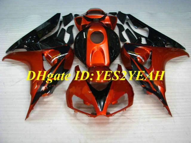 Custom Motorcycle Fairing kit for Honda CBR1000RR 06 07 CBR 1000RR 2006 2007 CBR1000 ABS Top red black Fairings set+Gifts HH21