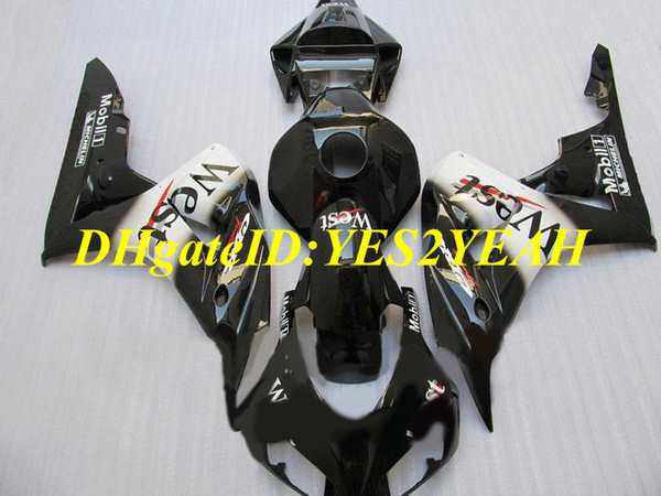 First-class Motorcycle Fairing kit for Honda CBR1000RR 06 07 CBR 1000RR 2006 2007 CBR1000 ABS WEST White black Fairings set+Gifts HH68