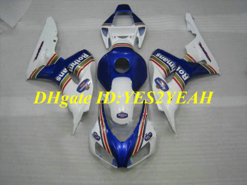 Exclusive Motorcycle Fairing kit for Honda CBR1000RR 06 07 CBR 1000RR 2006 2007 CBR1000 ABS White blue Fairings set+Gifts HH43