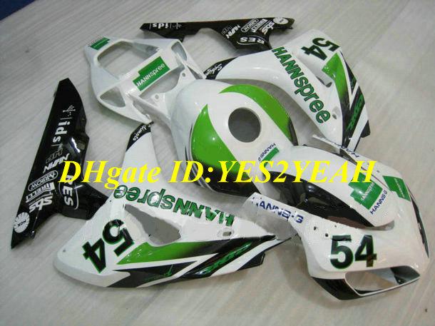 Custom Motorcycle Fairing kit for Honda CBR1000RR 06 07 CBR 1000RR 2006 2007 CBR1000 ABS Green white Fairings set+Gifts HH04