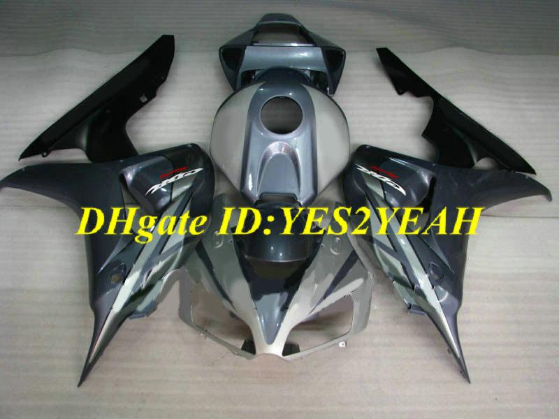 Custom Motorcycle Fairing kit for Honda CBR1000RR 06 07 CBR 1000RR 2006 2007 CBR1000 ABS Grey silver Fairings set+Gifts HH31