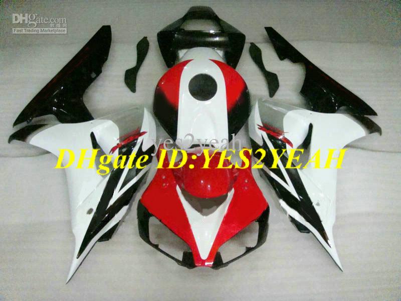 Exclusive Motorcycle Fairing kit for Honda CBR1000RR 06 07 CBR 1000RR 2006 2007 CBR1000 ABS Red white black Fairings set+Gifts HH37