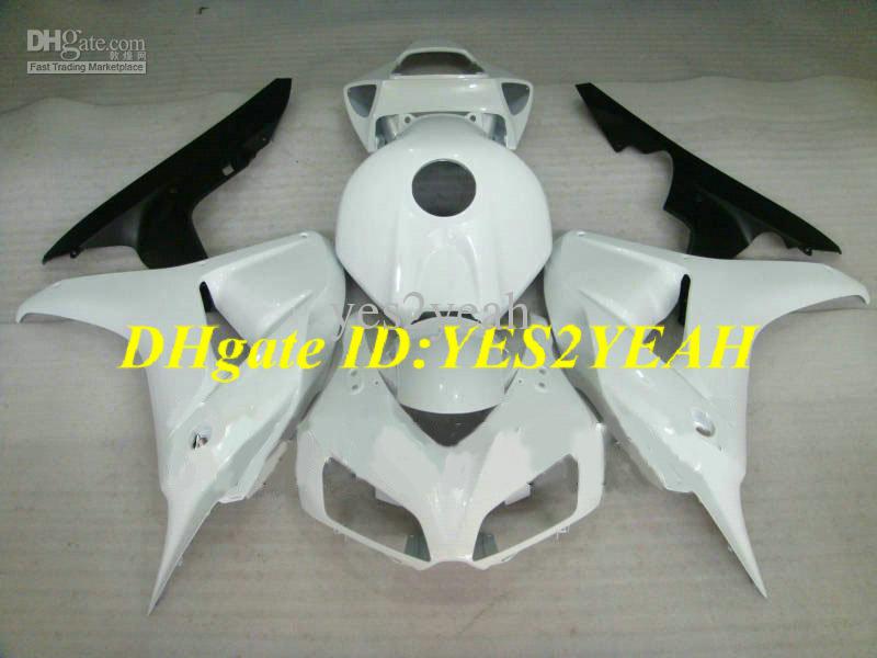 Custom Motorcycle Fairing kit for Honda CBR1000RR 06 07 CBR 1000RR 2006 2007 CBR1000 ABS Fashion white Fairings set+Gifts HH30