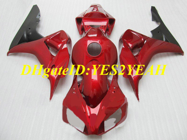 Custom Motorcycle Fairing kit for Honda CBR1000RR 06 07 CBR 1000RR 2006 2007 CBR1000 ABS Hot Red Fairings set+Gifts HH71