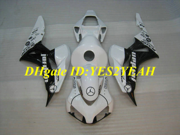 Exclusive Motorcycle Fairing kit for Honda CBR1000RR 06 07 CBR 1000RR 2006 2007 CBR1000 ABS White black Fairings set+Gifts HH44