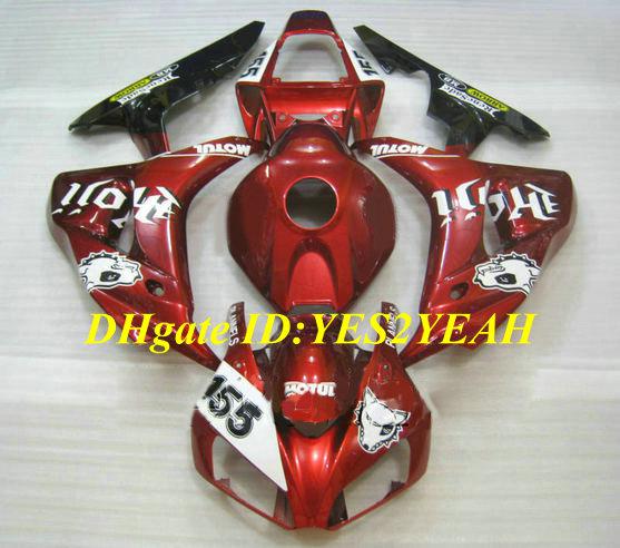 Hi-Grade Motorcycle Fairing kit for Honda CBR1000RR 06 07 CBR 1000RR 2006 2007 CBR1000 ABS Cool red Fairings set+Gifts HH05