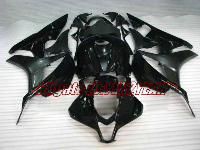 Motorcycle Fairing kit for Honda CBR600RR 07 08 CBR 600RR F5 2007 2008 CBR600 ABS Top Gloss black Fairings set+Gifts HX13