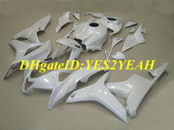 Motorcycle Fairing kit for Honda CBR600RR 07 08 CBR 600RR F5 2007 2008 CBR600 ABS All white Fairings set+Gifts HX40