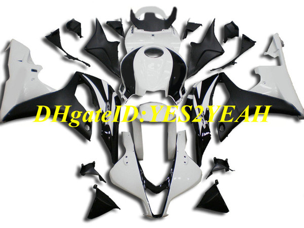 Hi-grade Motorcycle Fairing kit for Honda CBR600RR 07 08 CBR 600RR F5 2007 2008 CBR600 ABS white black Fairings set+Gifts HX47