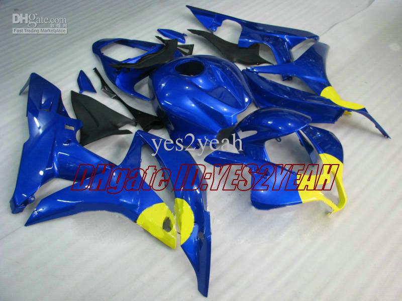 Motorcycle Fairing kit for Honda CBR600RR 07 08 CBR 600RR F5 2007 2008 CBR600 ABS Plastic Blue Fairings set+Gifts HX12