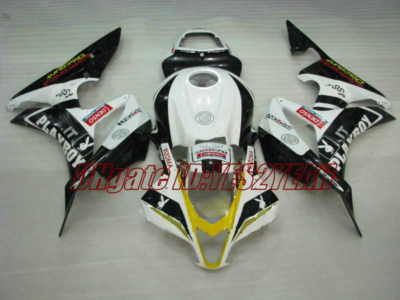 Motorcycle Fairing kit for Honda CBR600RR 07 08 CBR 600RR F5 2007 2008 CBR600 ABS Custom white black Fairings set+Gifts HX08