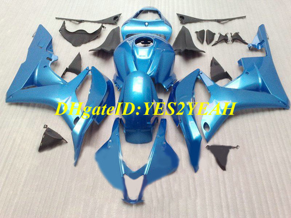 Custom Motorcycle Fairing kit for Honda CBR600RR 07 08 CBR 600RR F5 2007 2008 CBR600 ABS Cool blue Fairings set+Gifts HX55