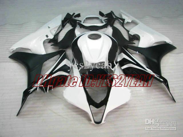 Motorcycle Fairing kit for Honda CBR600RR 07 08 CBR 600RR F5 2007 2008 CBR600 ABS Top White black Fairings set+Gifts HX03