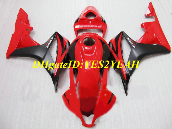 Custom Motorcycle Fairing kit for Honda CBR600RR 07 08 CBR 600RR F5 2007 2008 CBR600 ABS Hot red black Fairings set+Gifts HX58