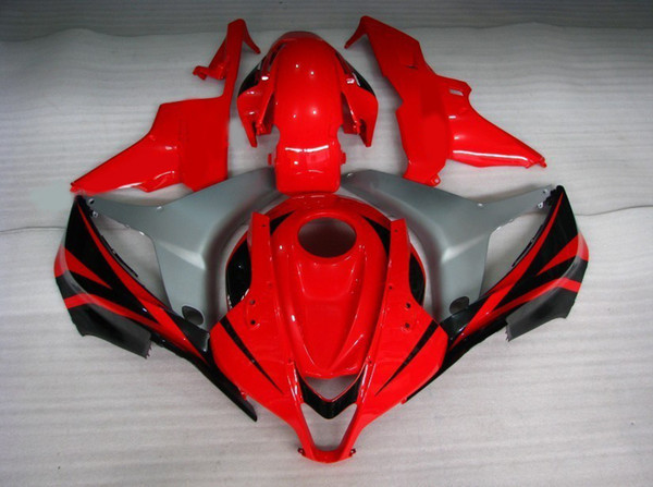 Motorcycle Fairing kit for Honda CBR600RR 07 08 CBR 600RR F5 2007 2008 CBR600 ABS Hot red black Fairings set+Gifts HX25