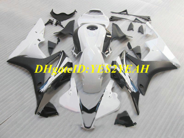 Hi-grade Motorcycle Fairing kit for Honda CBR600RR 07 08 CBR 600RR F5 2007 2008 CBR600 ABS Top White black Fairings set+Gifts HX60