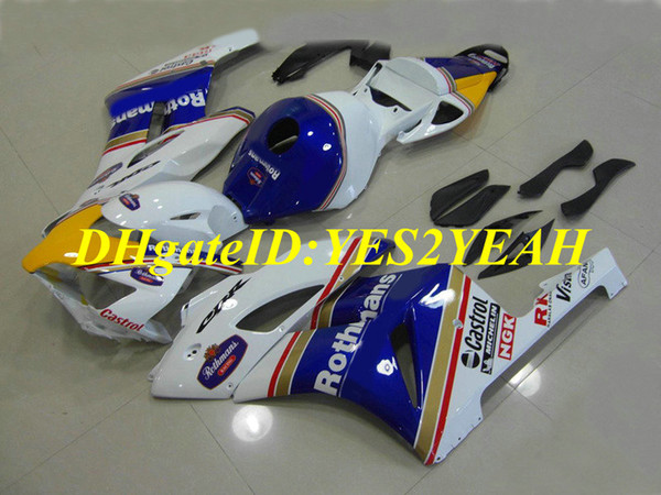 Exclusive Motorcycle Fairing kit for Honda CBR1000RR 04 05 CBR 1000RR 2004 2005 CBR1000 ABS Cool White blue Fairings set+Gifts HM51