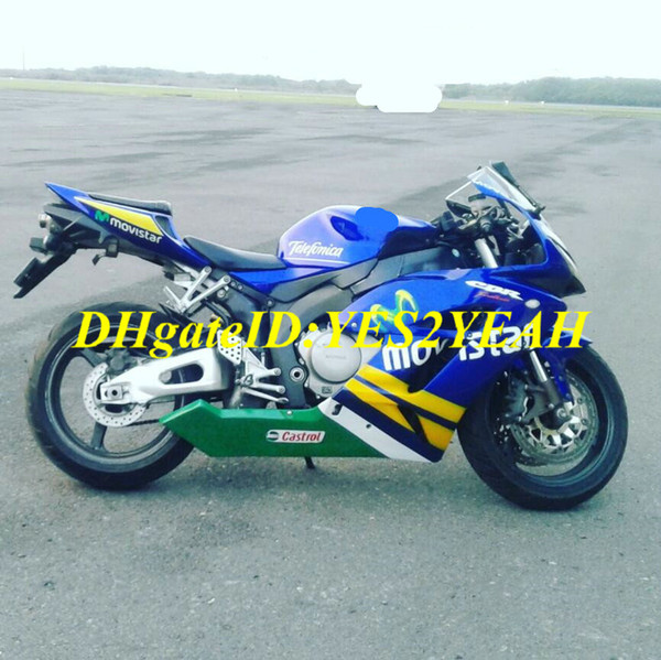 Exclusive Motorcycle Fairing kit for Honda CBR1000RR 04 05 CBR 1000RR 2004 2005 CBR1000 ABS Blue green Fairings set+Gifts HM54