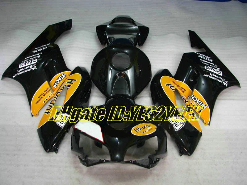 Motorcycle Fairing kit for Honda CBR1000RR 04 05 CBR 1000RR 2004 2005 CBR1000 ABS Yellow gloss black Fairings set+Gifts HM15