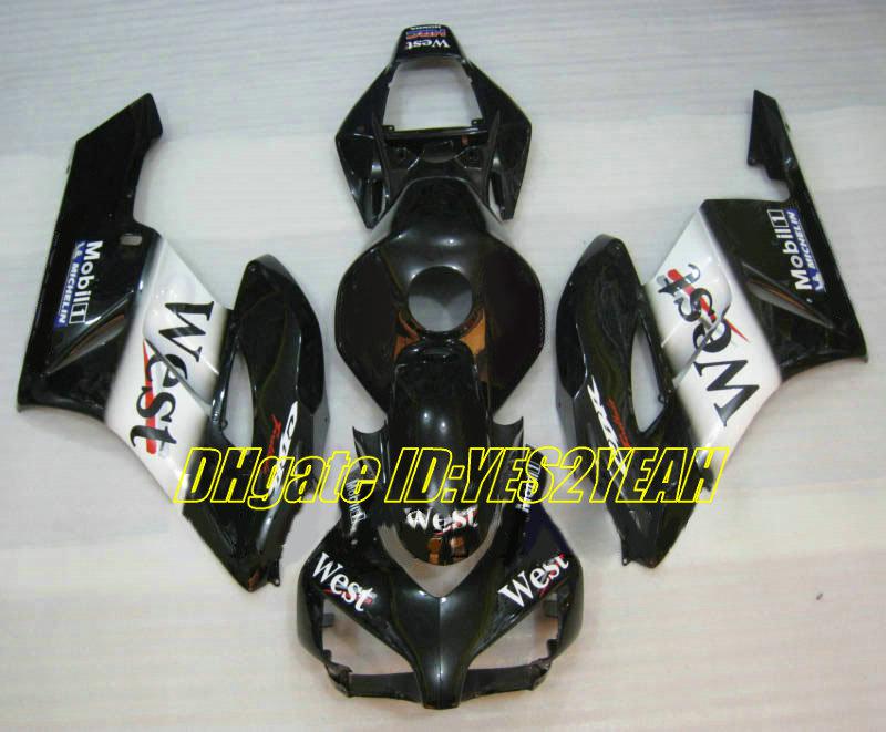 Custom Motorcycle Fairing kit for Honda CBR1000RR 04 05 CBR 1000RR 2004 2005 CBR1000 ABS Black white Fairings set+Gifts HM29