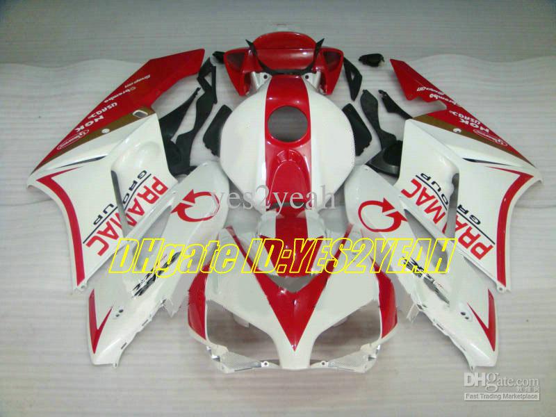 Motorcycle Fairing kit for Honda CBR1000RR 04 05 CBR 1000RR 2004 2005 CBR1000 ABS White red Fairings set+Gifts HM12