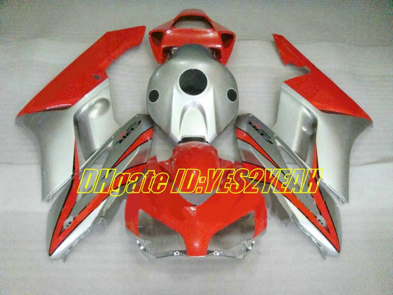 Motorcycle Fairing kit for Honda CBR1000RR 04 05 CBR 1000RR 2004 2005 CBR1000 ABS Red silver Fairings set+Gifts HM20