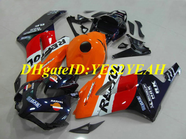 Custom Motorcycle Fairing kit for Honda CBR1000RR 04 05 CBR 1000RR 2004 2005 CBR1000 ABS Red orange blue Fairings set+Gifts HM40