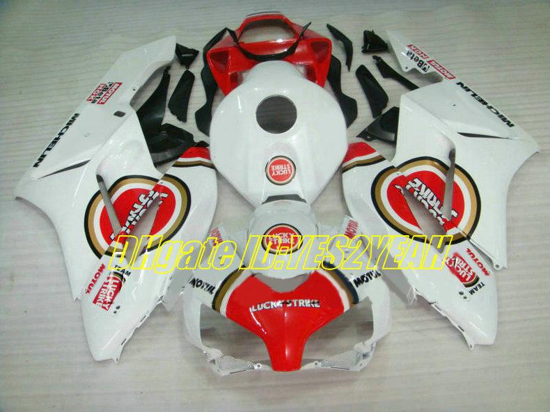 Motorcycle Fairing kit for Honda CBR1000RR 04 05 CBR 1000RR 2004 2005 CBR1000 ABS White red Fairings set+Gifts HM08