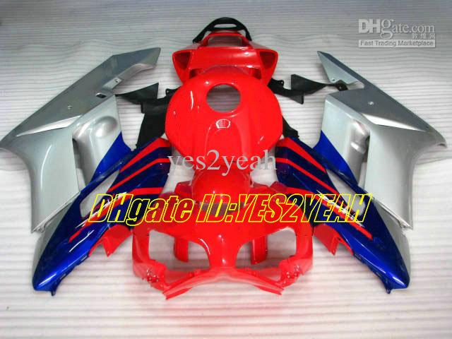 Motorcycle Fairing kit for Honda CBR1000RR 04 05 CBR 1000RR 2004 2005 CBR1000 ABS Blue red silver Fairings set+Gifts HM10