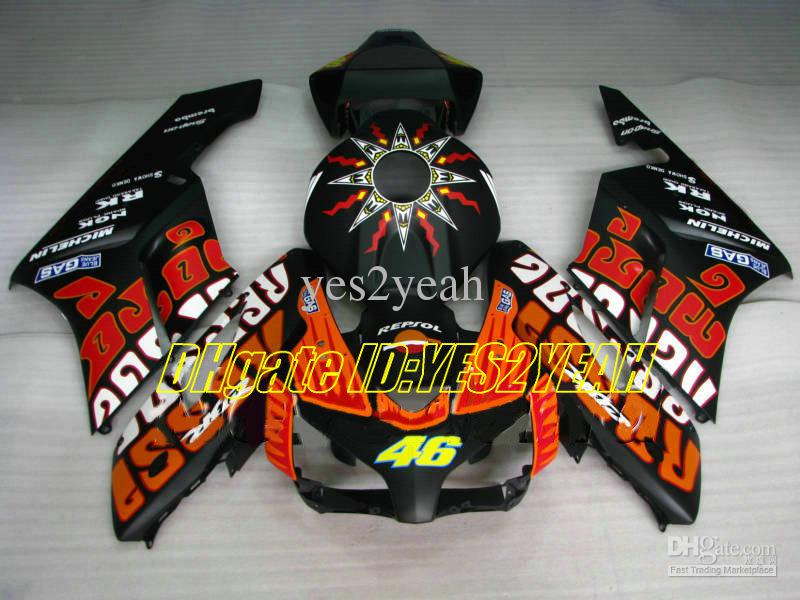 Motorcycle Fairing kit for Honda CBR1000RR 04 05 CBR 1000RR 2004 2005 CBR1000 ABS Orange black Fairings set+Gifts HM19