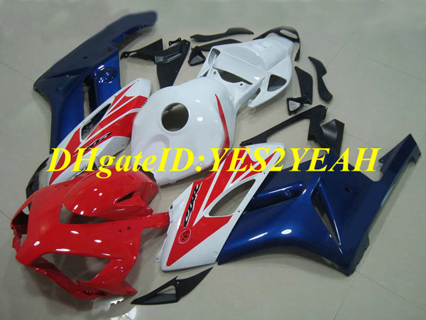 Top-rated Motorcycle Fairing kit for Honda CBR1000RR 04 05 CBR 1000RR 2004 2005 CBR1000 ABS Plastic Red white blue Fairings set+Gifts HM39