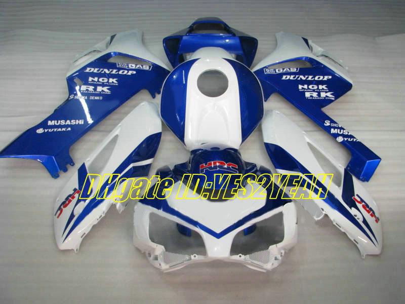 Motorcycle Fairing kit for Honda CBR1000RR 04 05 CBR 1000RR 2004 2005 CBR1000 ABS Whhite blue Fairings set+Gifts HM04