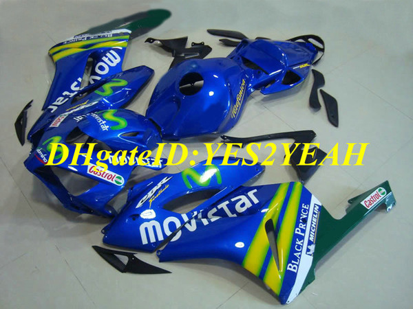 Top-rated Motorcycle Fairing kit for Honda CBR1000RR 04 05 CBR 1000RR 2004 2005 CBR1000 ABS Plastic Green blue Fairings set+Gifts HM38