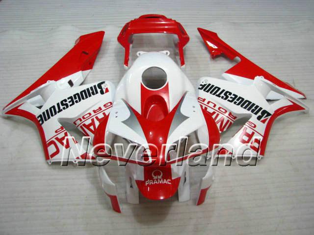 Newest red white Injection molded Fairing kit for HONDA CBR600RR 03 04 CBR 600RR 2003 2004 CBR 600F5 Fairings set