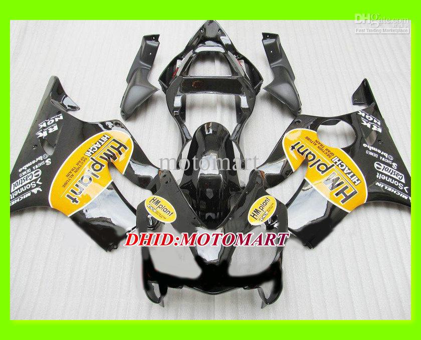 Injection mold Black Fairing kit for HONDA CBR600F4I 01 02 03 CBR600 F4I 2001 2002 2003 CBR 600 F4I Fairings set