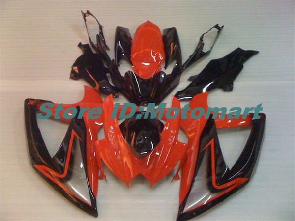 Injection mold Fairing kit for SUZUKI GSXR600 750 K8 08 09 GSXR600 GSXR750 2008 2009 red black Fairings set SA74