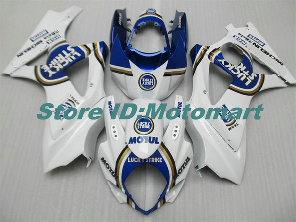 Motorcycle Fairing kit for SUZUKI GSXR1000 K7 07 08 GSXR 1000 2007 2008 ABS blue white Fairings set+gifts SBC60