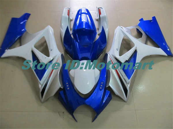 Motorcycle Fairing kit for SUZUKI GSXR1000 K7 07 08 GSXR 1000 2007 2008 ABS blue white Fairings set+gifts SBC63