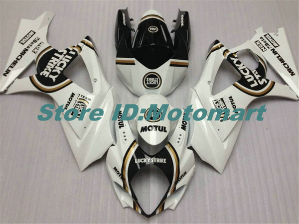 Motorcycle Fairing kit for SUZUKI GSXR1000 K7 07 08 GSXR 1000 2007 2008 ABS white black Fairings set+gifts SBC68