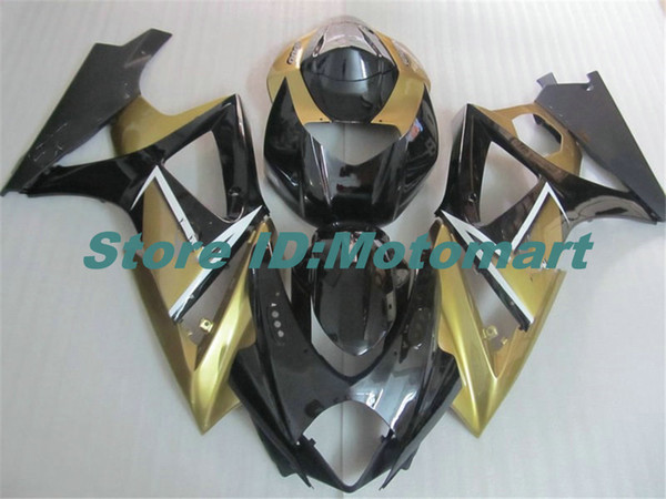 Motorcycle Fairing kit for SUZUKI GSXR1000 K7 07 08 GSXR 1000 2007 2008 ABS golden black Fairings set+gifts SBC51