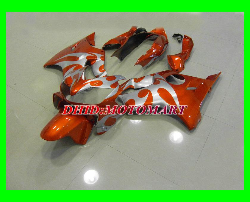 orange silver Fairing kit for HONDA CBR600F4I 04 05 06 07 CBR600 F4I 2004 2005 2006 2007 CBR 600F4I Injection mold Fairings set