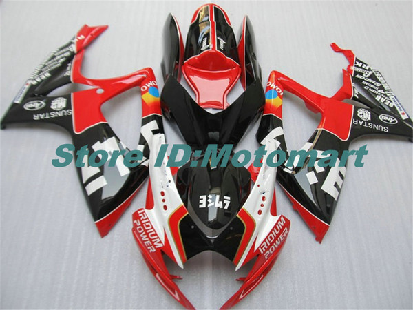 ABS Fairing set for SUZUKI GSXR600 750 2006 2007 GSXR 600 GSXR 750 K6 06 07 red black Fairing gs kit+7 gifts Sp161