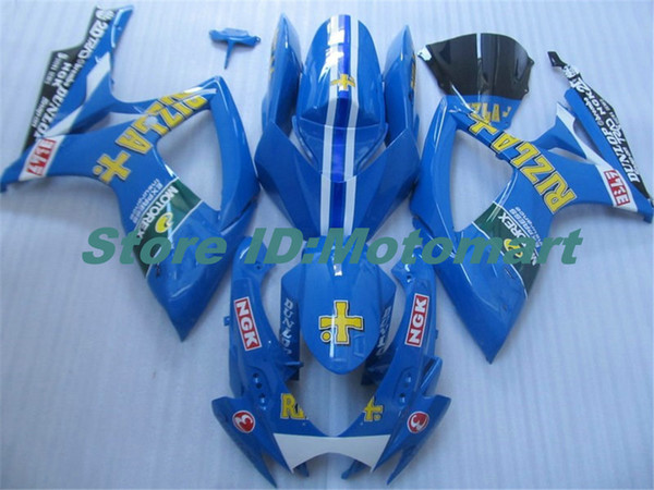 ABS Fairing set for SUZUKI GSXR600 750 2006 2007 GSXR 600 GSXR 750 K6 06 07 blue Fairing gs kit+7 gifts Sp131