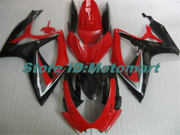 ABS Fairing set for SUZUKI GSXR600 750 2006 2007 GSXR 600 GSXR 750 K6 06 07 red black Fairing gs kit+7 gifts Sp150