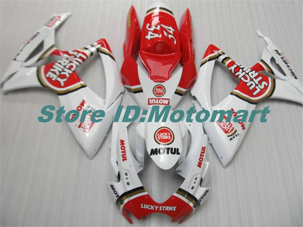 ABS Fairing set for SUZUKI GSXR600 750 2006 2007 GSXR 600 GSXR 750 K6 06 07 red white Fairing gs kit+7 gifts Sp149