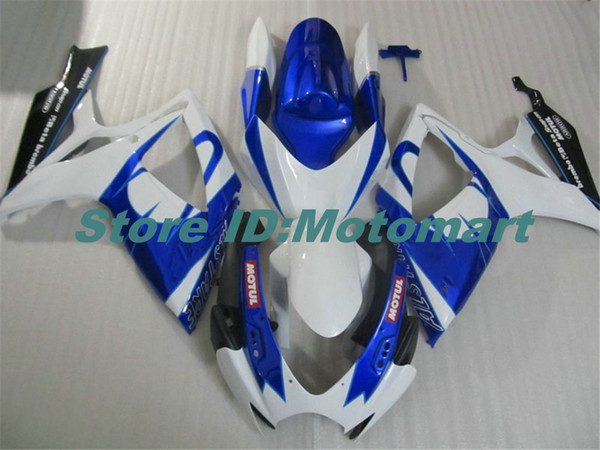 ABS Fairing set for SUZUKI GSXR600 750 2006 2007 GSXR 600 GSXR 750 K6 06 07 blue white Fairing gs kit+7 gifts Sp144