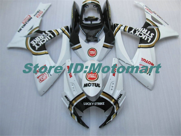 ABS Fairing set for SUZUKI GSXR600 750 2006 2007 GSXR 600 GSXR 750 K6 06 07 white black Fairing gs kit+7 gifts Sp121