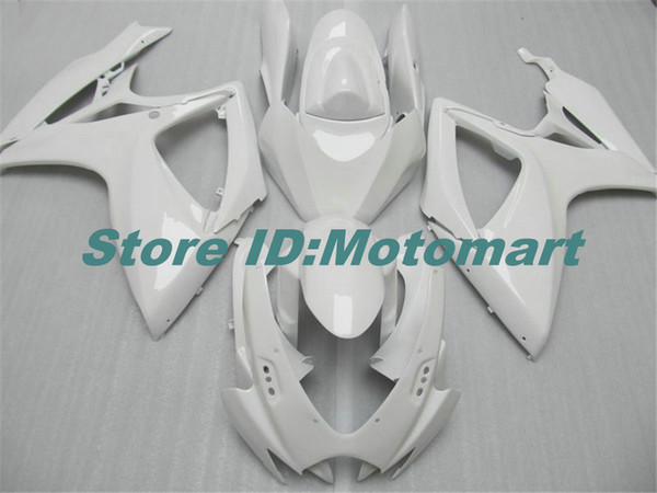 ABS Fairing set for SUZUKI GSXR600 750 2006 2007 GSXR 600 GSXR 750 K6 06 07 all white Fairing gs kit+7 gifts Sp117