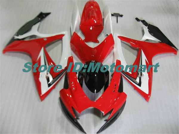 ABS Fairing set for SUZUKI GSXR600 750 2006 2007 GSXR 600 GSXR 750 K6 06 07 red black Fairing gs kit+7 gifts Sp107